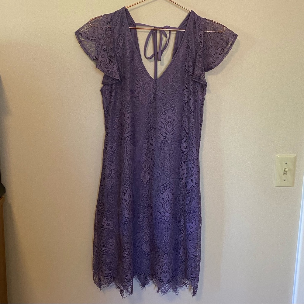 Purple Lace Dress